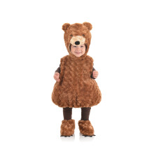 Disfraz de osito de peluche con barriga para ni   o peque   o, color marr   n mediano