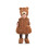 Teddybeer Pluche Buik Peuterkostuum Medium Kleur Bruin 1