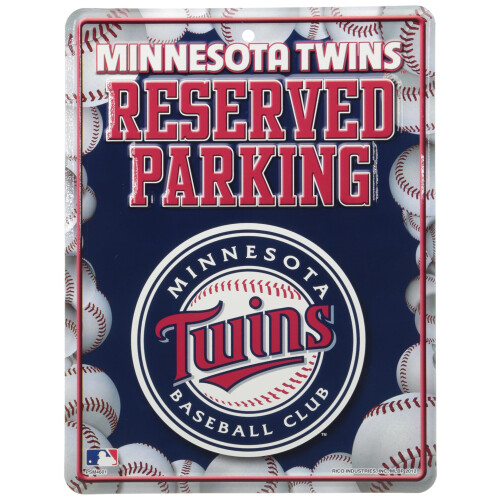 Kovov    parkovacia tabula MLB Minnesota Twins