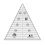 Creative Grids Triangle Squared Lineal 9-1/2in Quilt Lineal - CGRTMT2 1