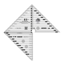 Creative Grids 6in Flying Geese & 45 90 Grad Triangle Quilt Lineal - CGRMSFG4590