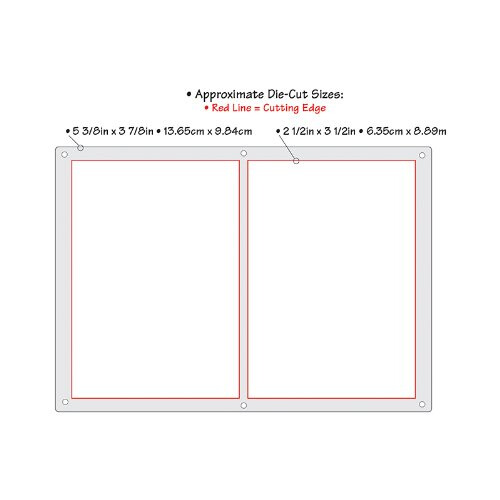 Sizzix Thinlits Grid Works Die 5.375x3.875-2.375x3.375 dreptunghiuri 1
