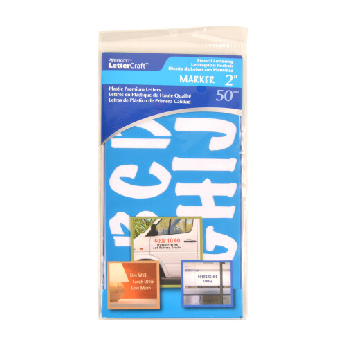 Westcott Lettercraft Stisncil Marcador de 2 polegadas (15836) 1