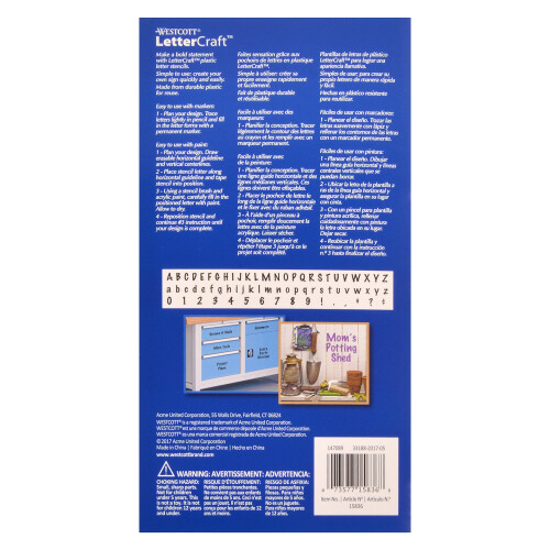 Westcott Lettercraft Stisncil Marcador de 2 polegadas (15836) 2