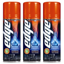 Gel de Afeitar Edge Piel Sensible 7 Oz (Pack de 3)