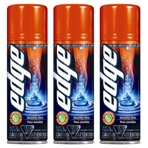 Gel de Afeitar Edge Piel Sensible 7 Oz (Pack de 3)