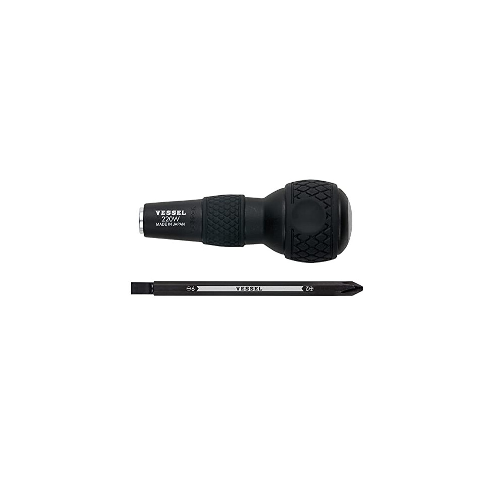 Vessel Ball Grip 1/4"" Hex. Bit Interchangeable Screwdriver (Bit 1Pc. 721927818751