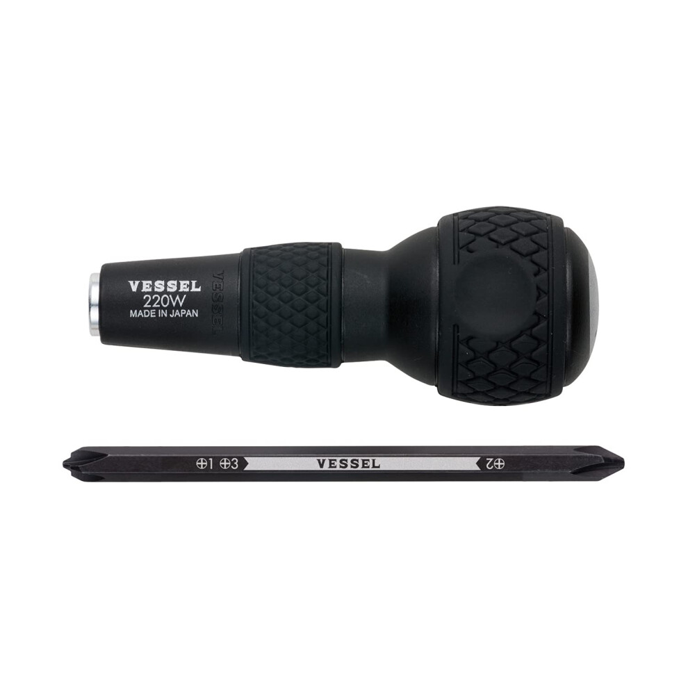 VESSEL BALL GRIP 1/4"" Hex. Bit Interchangeable Screwdriver (Bit 1PC.-image-OPC-PFPNDYB-NEW