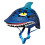 Prilba Raskullz Shark Jaws modr   , vek 5+ 2
