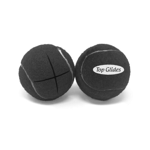 Bolas de Glide pr    -cortadas - 15 cores e estilos (preto)