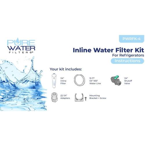 Inline Water Filter Kit for Refrigerators with Ice Makers 2