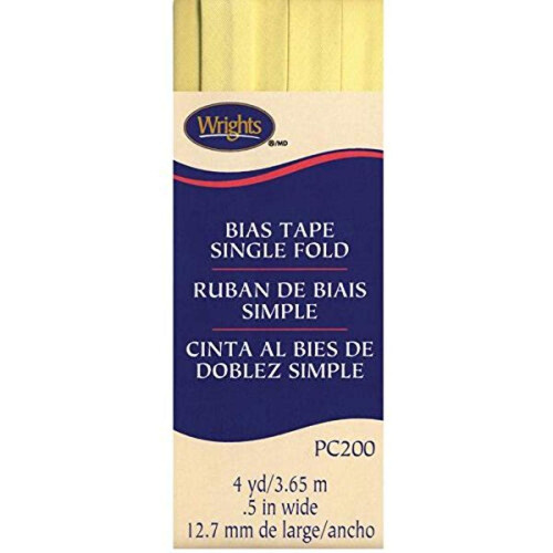 Cinta Al Bies De Doble Pliegue De Poliéster De 1/4 De" Para Coser, Unir