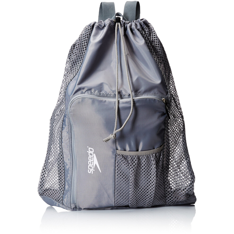 Speedo Unisex-Adult Deluxe Ventilator Mesh Equipment Bag Frost Grey