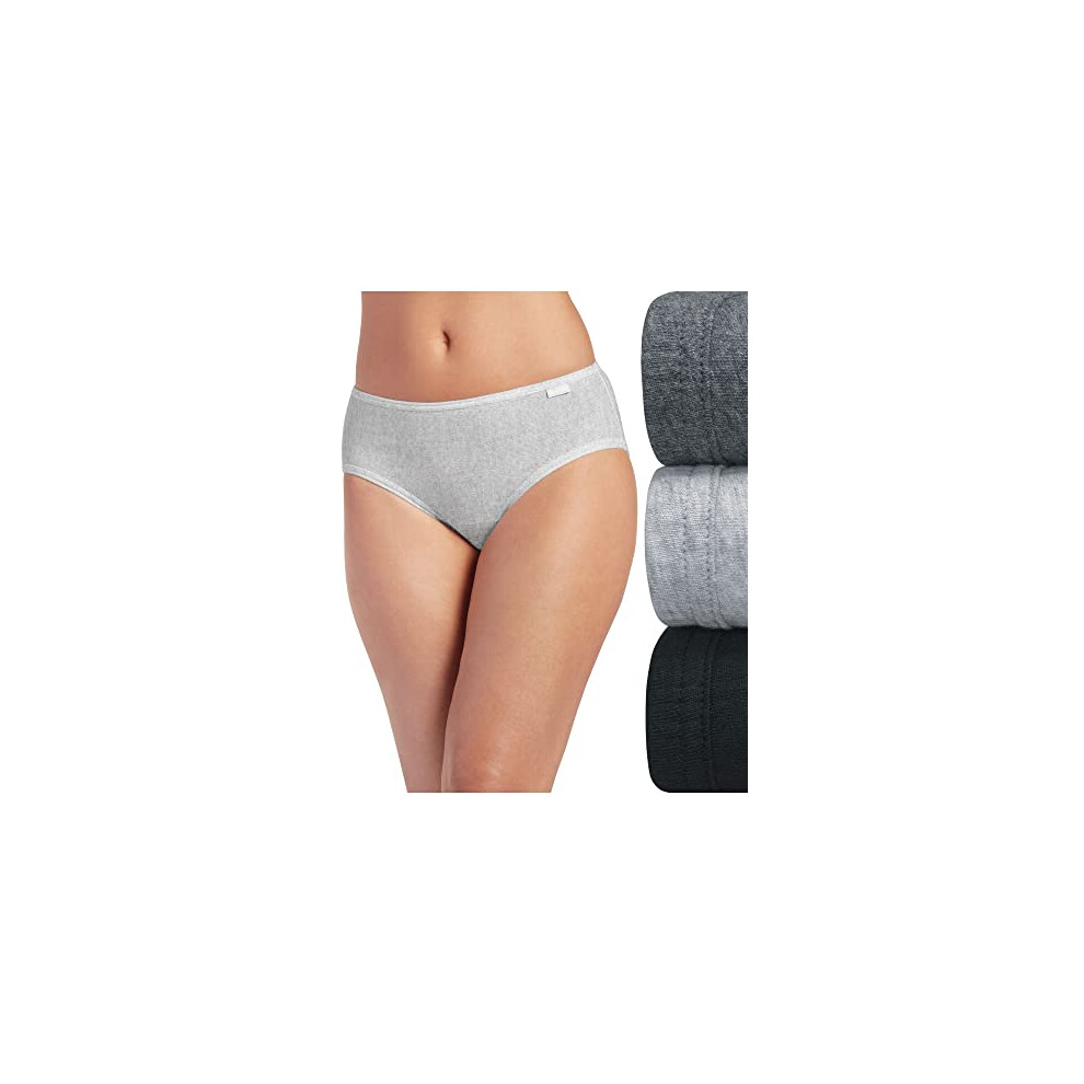Sous-v   tements pour femmes Jockey Elance Hipster - Lot de 3, gris chin   , charbon de bois, noir, 6