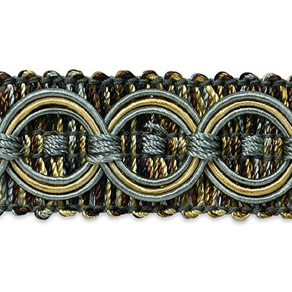 Adornos Por Yarda, Adorno Trenzado Circular Tejido Collette De 3/4 De Pulgada, Adorno Vers Til Para Coser, Adorno Decorativo Lavable Para Disfrac-image