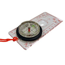 Ust Deluxe Map Compass cu placa de baza ridicata ?i luneta pivotanta pentru drume?ii pentru campinguri de urgen?a ?i supravie?uire n aer liber ?