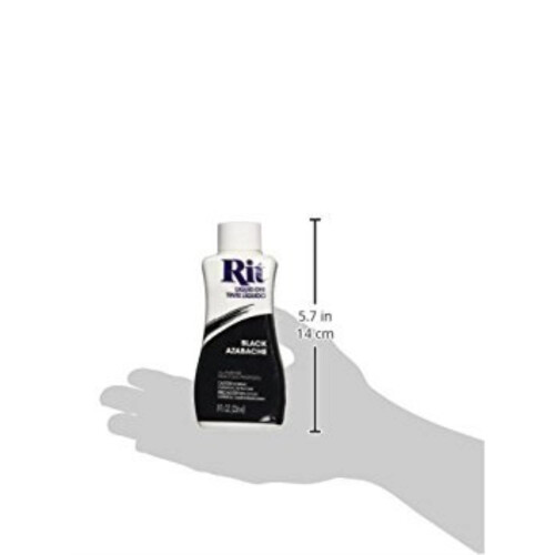Rit Fl  ssige Stofffarbe, Schwarz, 8 Unzen, 3er-Pack 1