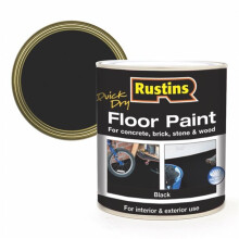 RUSTINS Quick Dry Floor Paint Black 1ltr