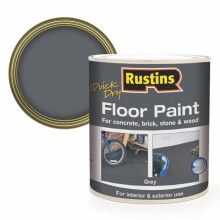 RUSTINS Quick Dry Floor Paint Grey 1ltr