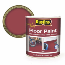 RUSTINS Quick Dry Floor Paint Red 1ltr