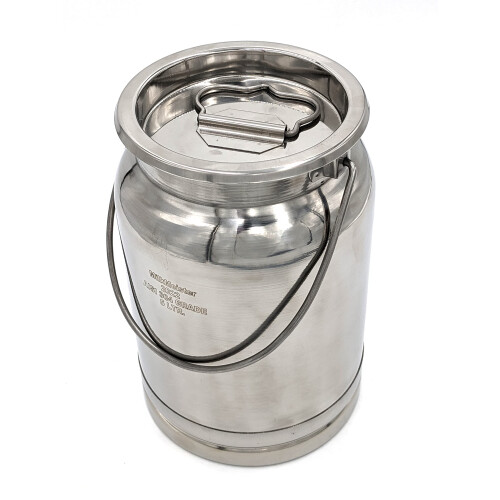 Mejeriets shoppe rustfrit stålmælk kan totes (5 liter) 1