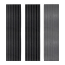 Akoestische Wandpanelen met Lamellen x 3 – Antraciet Grijs