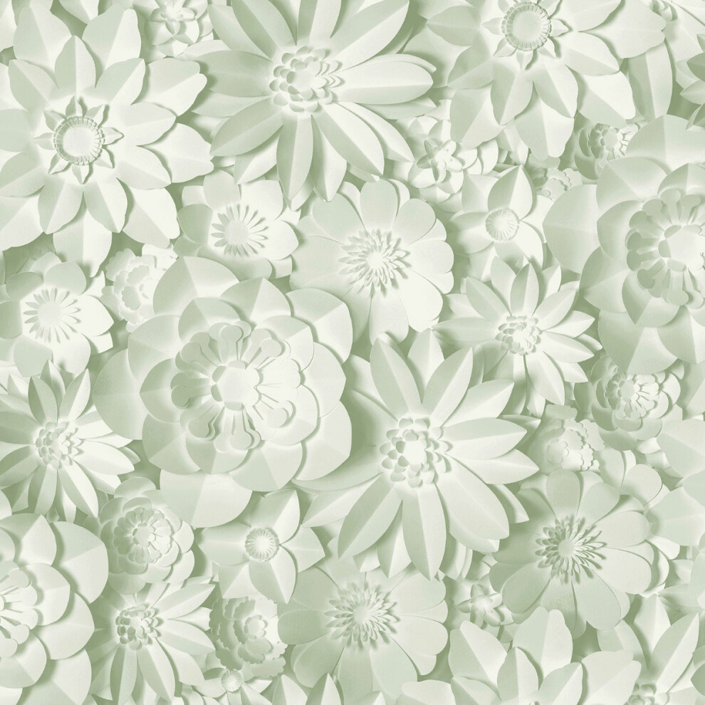 World Of Wallpaper Dimensions Floral Wallpaper Sage - Wow43755 Green