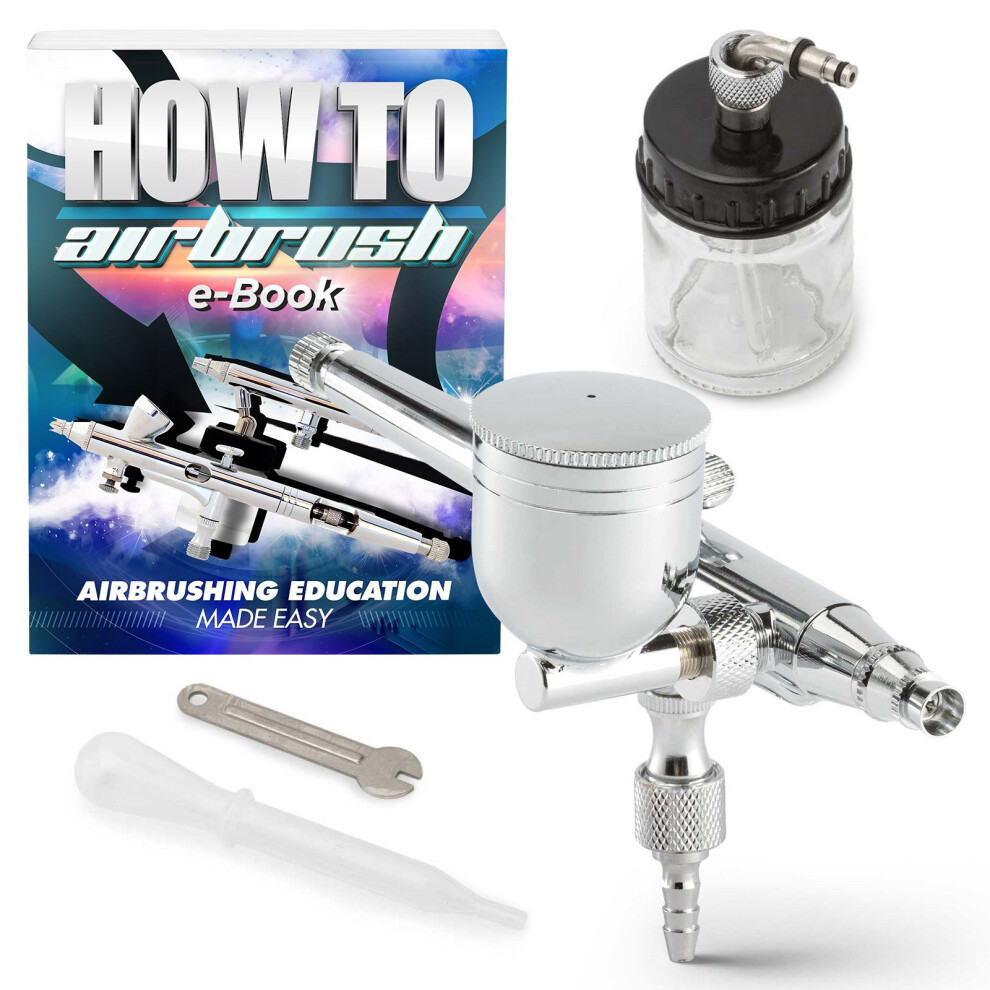 Pointzero Dual-Action 7Cc/22Cc Side-Feed Airbrush Set - .3Mm Nozzle 609728831721