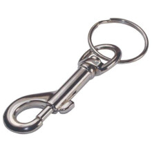 HILLMAN 701306 Metal Snap Hook z kluczowym pierscieniem srebrnym pakietem 5