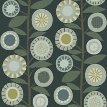 Sisu Floral Geometric Wallpaper Fine Decor