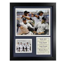 Legends Never Die New York Yankees 2009 Baseball World Series Core 4 Colletible Frame Photo Collage Art Art Decor - 12 """" X15 """" (11128U)