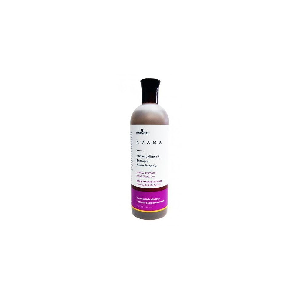 Adama Minerals Zion Health Adama Ancient Minerals Shampoo Vanilla Coconut 16 Oz