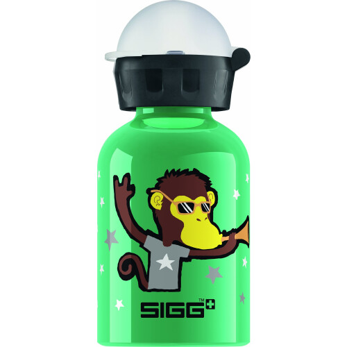 Sigg SIGG Go Team Monkey Elephant Trinkflasche, Grün, 0,3-Liter