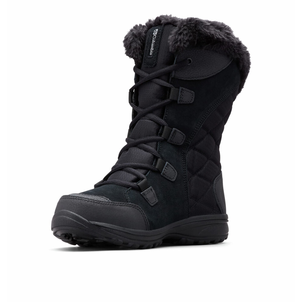 Columbia womens Ice Maiden II Snow Boot Black Columbia Grey 10 US