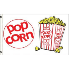 VLAJKA NA POPCORN 3'x5' bannerov tabula s popcornom