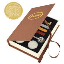 Samyo Wachssiegelstempel-Set, Retro, kreativer Siegelwachs-Stempelmacher, Geschenk B