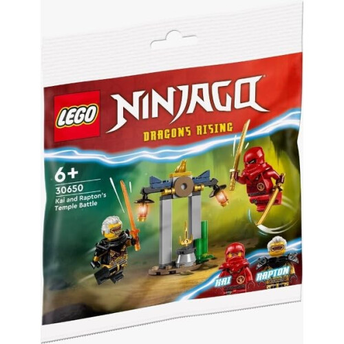 LEGO LEGO Ninjago: Μάχη Ναού Kai και Rapton Polybag με Επιπλέον Κόκκινη Κάπα 30650 2
