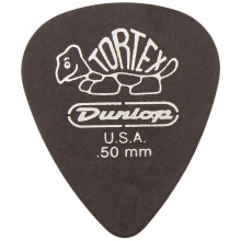 Dunlop 488P.50 Tortex Pitch Black .50 mm, paquete de 12 jugadores