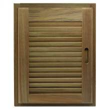 Porte persiennes et cadre en teck Whitecap 60724 - 15 x 20 ouverture droite