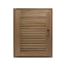 Porte     persiennes et cadre en teck Whitecap 60725 - Ouverture     gauche 15"""" x 20""""