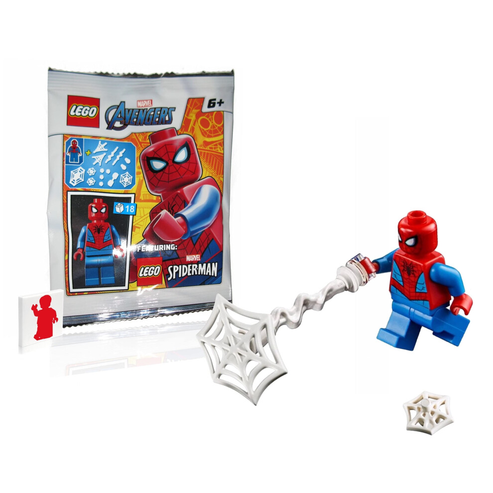 Lego Marvel Super Heroes Loose Minifigure Spider-Man With Webs