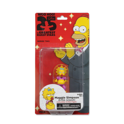 NECA NECA Simpsons 25η Επέτειος - Maggie Ροζ Σαλονάκι - 5" Κινηματογραφική Φιγούρα Σειρά 2 1