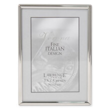 Marco de fotos de metal simple Lawrence Frames de 35 x 5 pulgadas, plateado