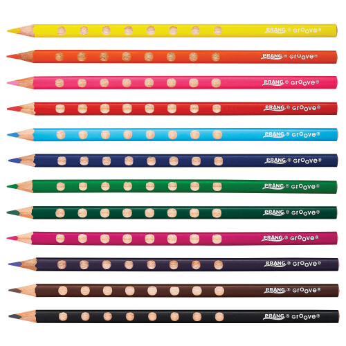 Prang Groove Τριγωνικοί Χρωματιστοί Μολύβια, 3.3 mm, Ποικιλία Χρωμάτων, 144 Τμχ 2