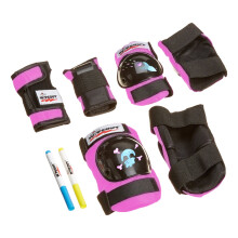 Wipeout Dry Erase Kids Pad Set with Knee Pads  Elbow Pads  and Wristgu