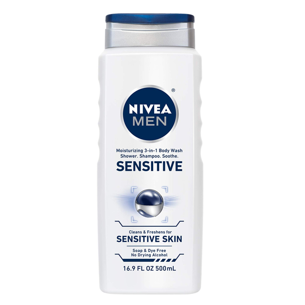 Photos - Shower Gel Nivea For Men Body Wash - Sensitive - 169 oz - 2 pk BEIERSDORF197277