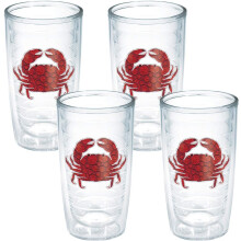 TERVIS Kubek 16 uncji Czerwony Krab 4 szt. Przezroczysty 1125451