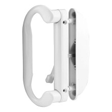 Prime-Line C 1277 Diecast White Patio Door Handle Set Square Drive Center Lever Used for Roto (Single Pack)