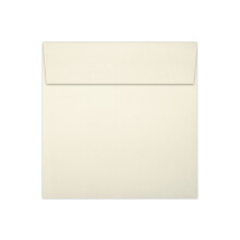 Quadratische Einladungsumschlge von LUXPaper | Schlen und drcken | 3 1/4"" x 3 1/4"" | Natrlich | 70 Pfund. Text | 50 Stck