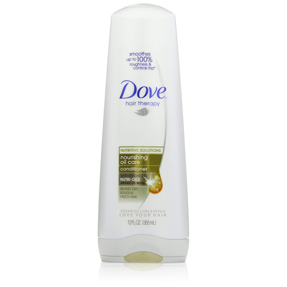 Dove Nutritive Therapy, Nourishing Oil Care Conditioner, 12 Ounce (Pack of 2)